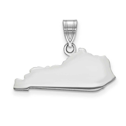 Image of 14K White Gold Kentucky State Pendant