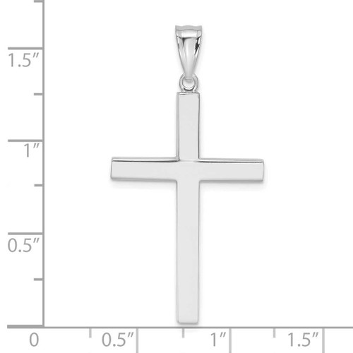 Image of 14K White Gold Latin Cross Pendant K4317W
