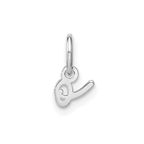 Image of 14K White Gold Lower case Letter O Initial Charm XNA1306W/O