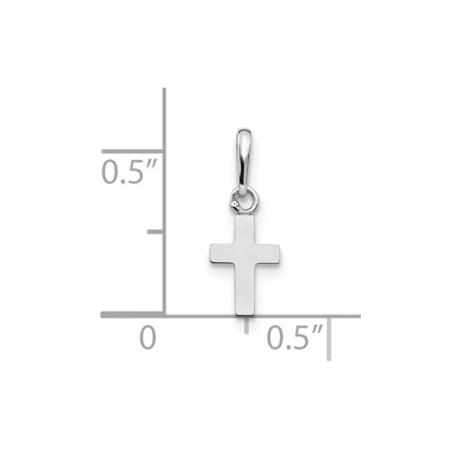 Image of 14K White Gold Madi K Childrens Cross Pendant