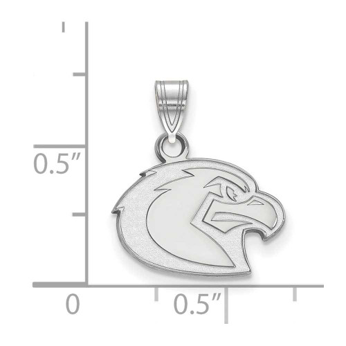 Image of 14K White Gold Marquette University Small Pendant by LogoArt (4W026MAR)