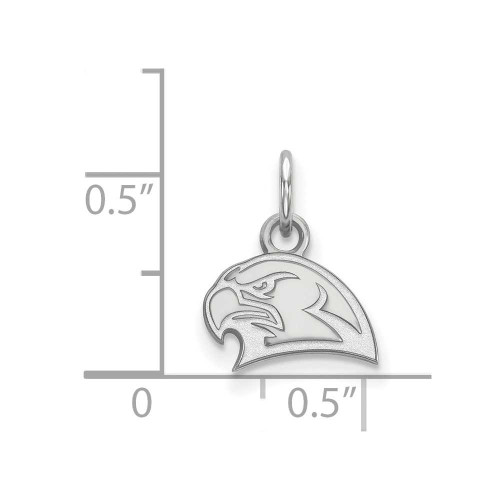 Image of 14K White Gold Miami University X-Small Pendant by LogoArt (4W023MU)