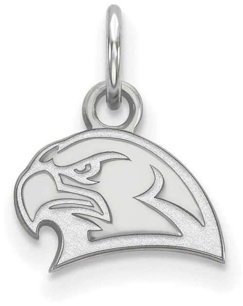 Image of 14K White Gold Miami University X-Small Pendant by LogoArt (4W023MU)