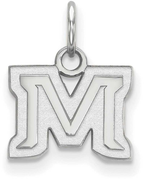 Image of 14K White Gold Montana State University X-Small Pendant by LogoArt