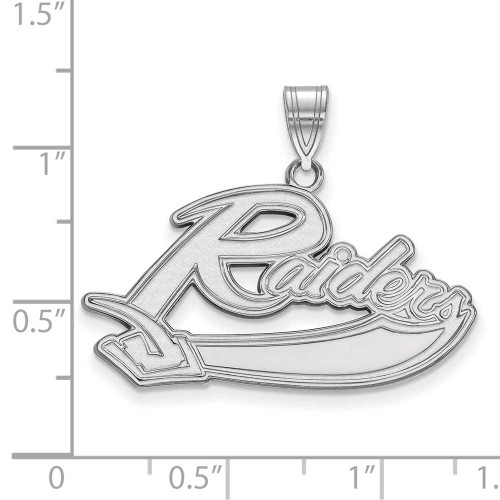 Image of 14K White Gold Mt Union College Large Pendant by LogoArt