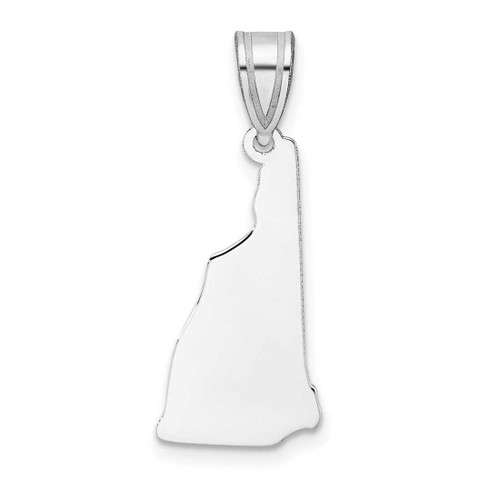 Image of 14K White Gold New Hampshire State Pendant