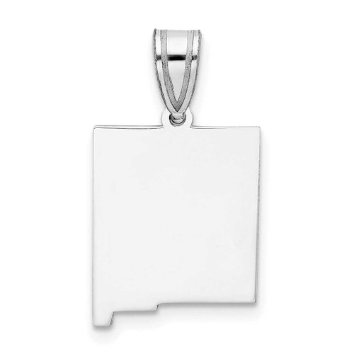 Image of 14K White Gold New Mexico State Pendant