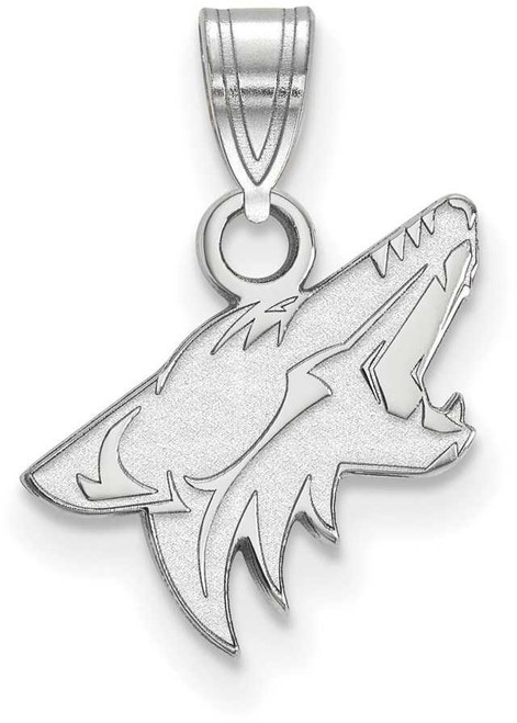 Image of 14K White Gold NHL Arizona Coyotes Small Pendant by LogoArt