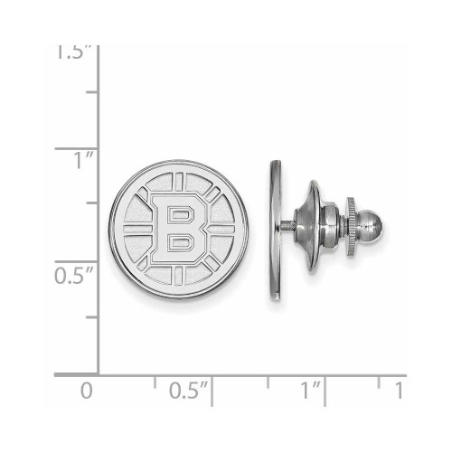 Image of 14K White Gold NHL Boston Bruins Lapel Pin by LogoArt