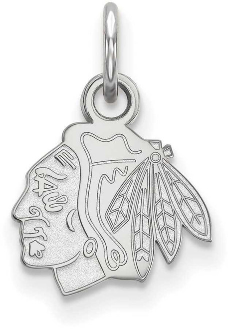 Image of 14K White Gold NHL Chicago Blackhawks X-Small Pendant by LogoArt