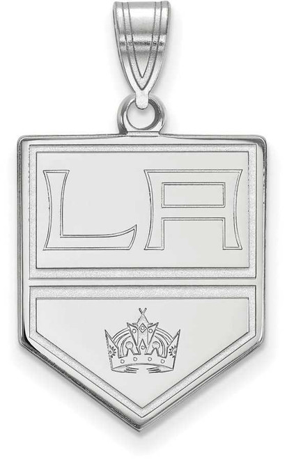 Image of 14K White Gold NHL Los Angeles Kings Large Pendant by LogoArt