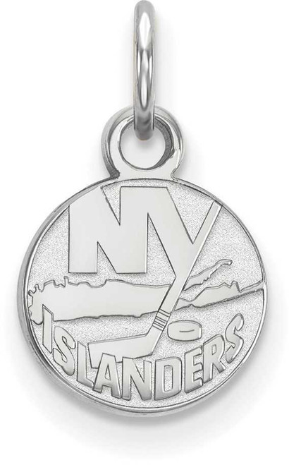 Image of 14K White Gold NHL New York Islanders X-Small Pendant by LogoArt