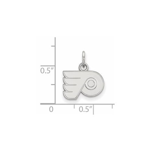14K White Gold NHL Philadelphia Flyers X-Small Pendant by LogoArt
