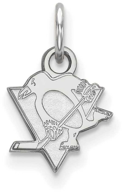 Image of 14K White Gold NHL Pittsburgh Penguins X-Small Pendant by LogoArt