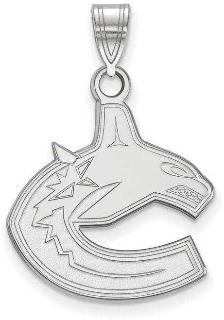 Image of 14K White Gold NHL Vancouver Canucks Large Pendant by LogoArt