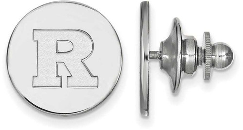 Image of 14K White Gold Rutgers Lapel Pin by LogoArt