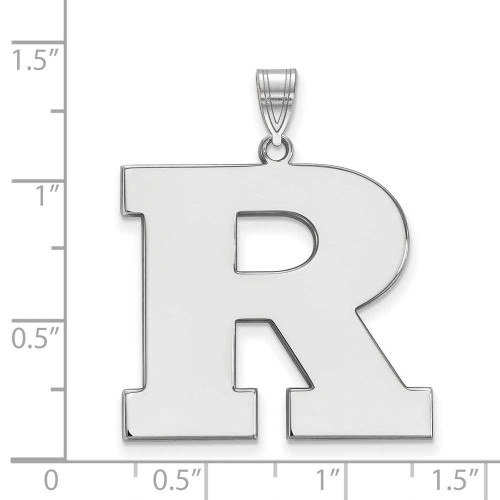 Image of 14K White Gold Rutgers XL Pendant by LogoArt
