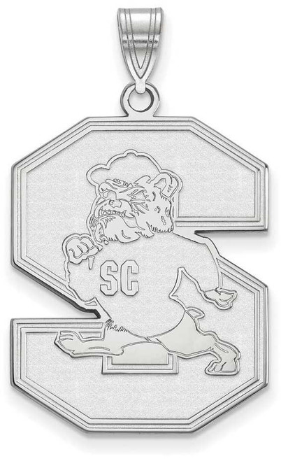 Image of 14K White Gold South Carolina State University XL Pendant by LogoArt