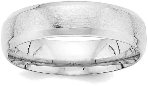 Image of 14K White Gold Standard Comfort Fit Fancy Band Ring WB111S