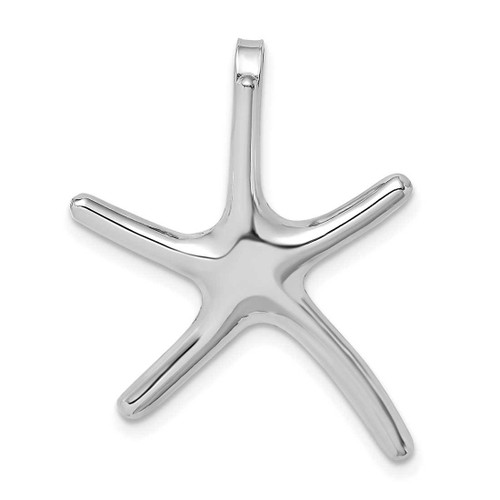 Image of 14K White Gold Starfish Slide Pendant SL609W