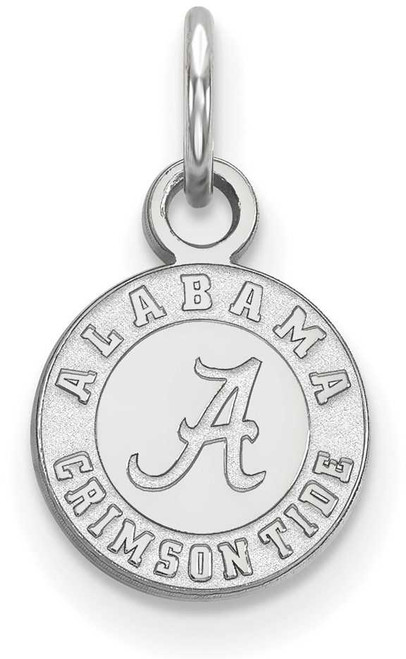 Image of 14K White Gold University of Alabama X-Small Pendant by LogoArt (4W043UAL)
