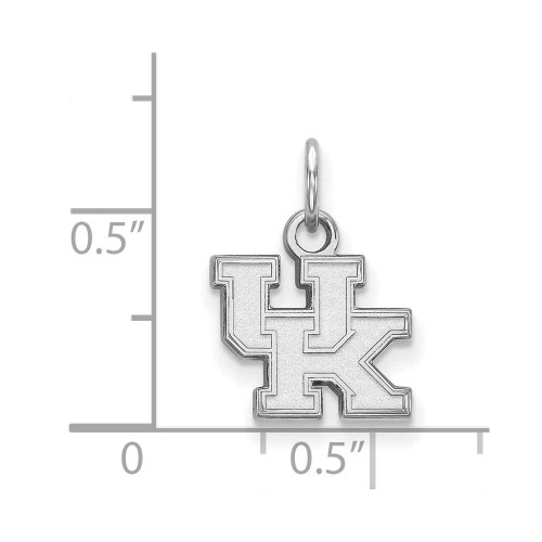 Image of 14K White Gold University of Kentucky X-Small Pendant by LogoArt (4W001UK)