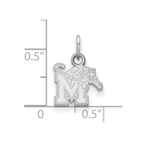 Image of 14K White Gold University of Memphis X-Small Pendant by LogoArt