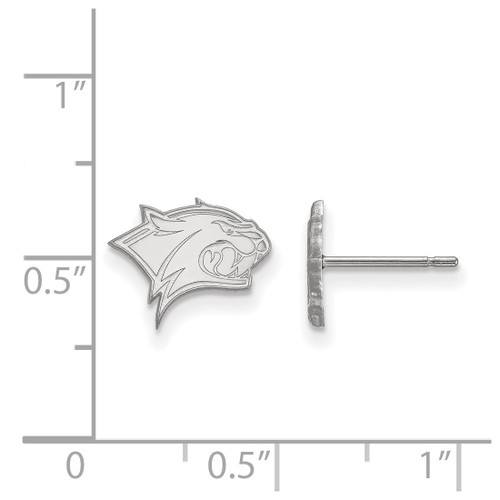 14K White Gold University of New Hampshire X-Small Post Earrings by LogoArt