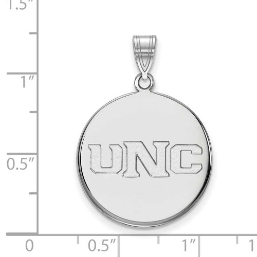 Image of 14K White Gold University of Northern Colorado Large Disc Pendant by LogoArt