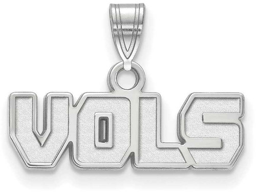 Image of 14K White Gold University of Tennessee Small Pendant by LogoArt (4W068UTN)