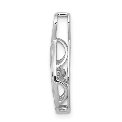 Image of 14k White Gold Vibrant Lab Grown Diamond SI1/SI2, G H I, Infinity Slide Pendant