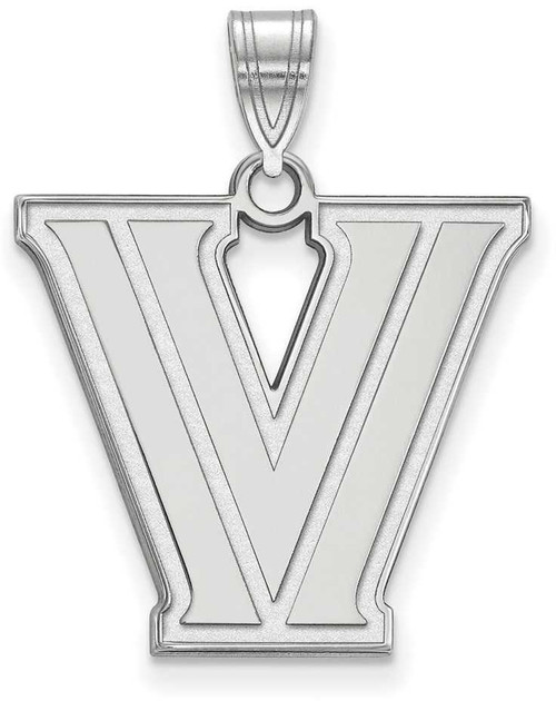 Image of 14K White Gold Villanova University Large Pendant by LogoArt (4W003VIL)