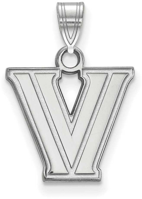 Image of 14K White Gold Villanova University Small Pendant by LogoArt (4W001VIL)