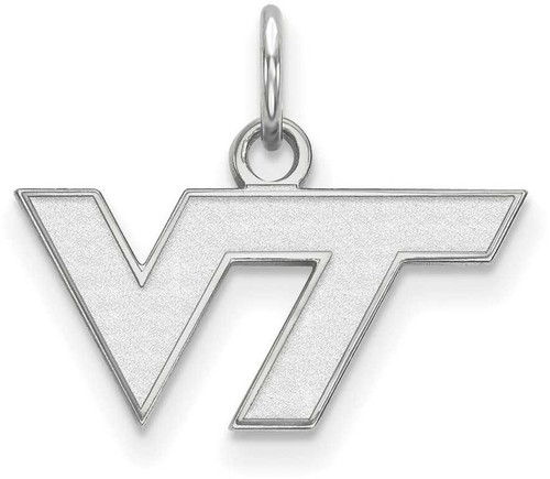 Image of 14K White Gold Virginia Tech X-Small Pendant by LogoArt