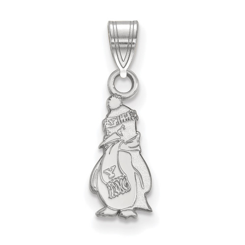 14K White Gold Youngstown State University Small Pendant by LogoArt (4W005YSU)