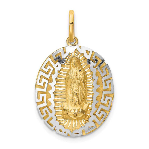 Image of 14K Yellow & White Gold Our Lady Of Guadalupe Pendant K6341
