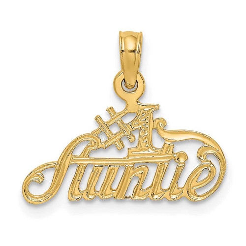 Image of 14K Yellow Gold #1 Auntie Pendant