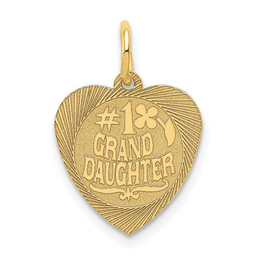 Image of 14K Yellow Gold #1 Granddaughter Charm