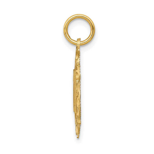 Image of 14K Yellow Gold #21 In Oval Pendant