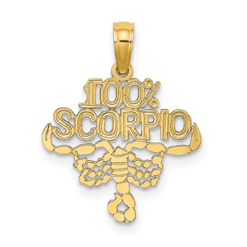 Image of 14K Yellow Gold 100% Scorpio Pendant