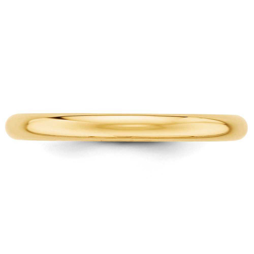 Image of 14K Yellow Gold 2.5mm Half Round Band Ring
