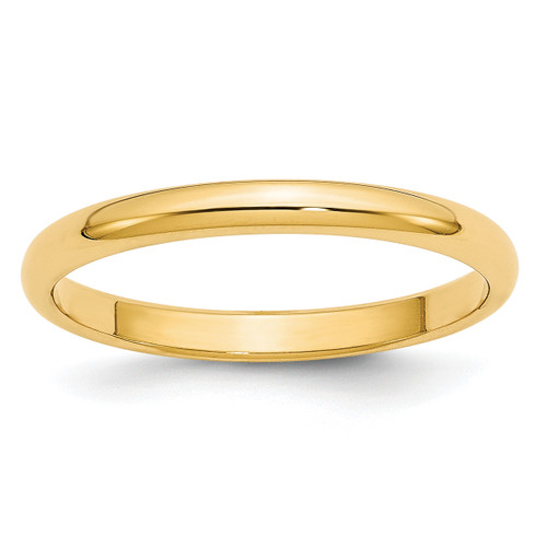 Image of 14K Yellow Gold 2.5mm Half Round Band Ring