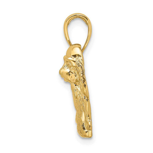 Image of 14K Yellow Gold 2-D Cocker Spaniel Dog Pendant