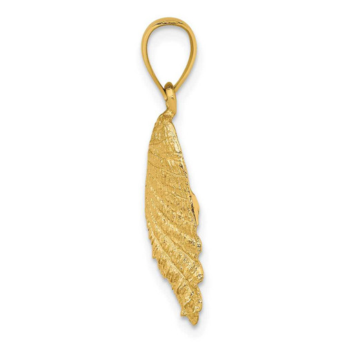 Image of 14K Yellow Gold 2-D Shell Pendant