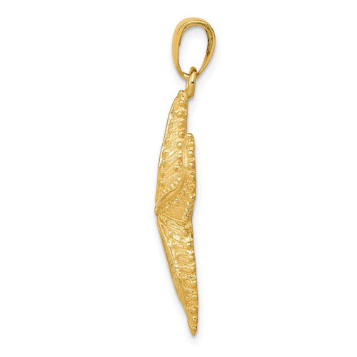 Image of 14K Yellow Gold 2-D Starfish Pendant