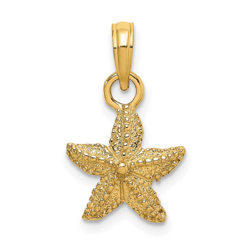 Image of 14K Yellow Gold 2-D Starfish Pendant K7861