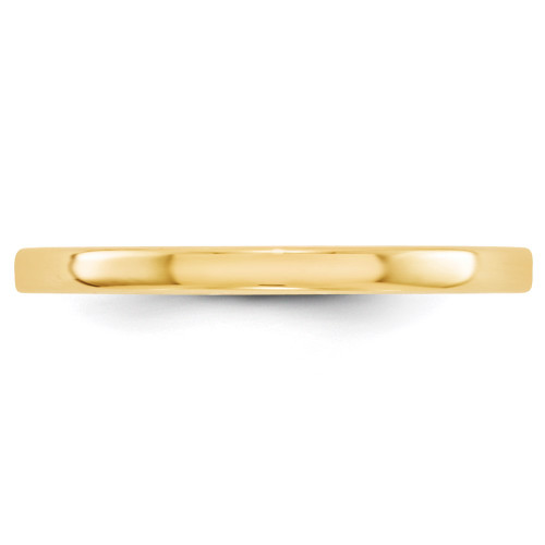 Image of 14K Yellow Gold 2mm Lightweight Flat Band Ring