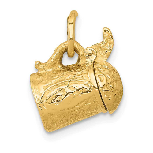 Image of 14K Yellow Gold 3-D Beer Stein Charm