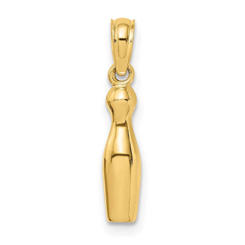 Image of 14K Yellow Gold 3-D Bowling Pendant