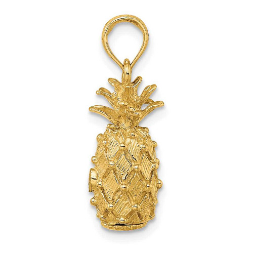 Image of 14K Yellow Gold 3-D Pineapple Pendant K7182